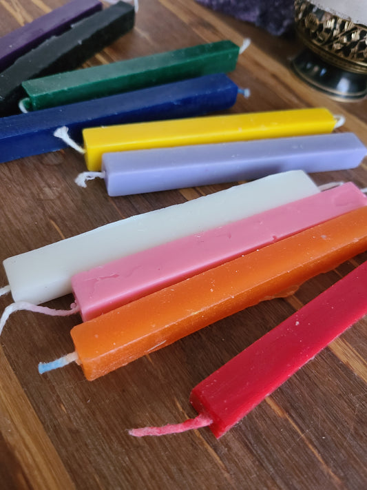 10-Pack Double Wicked Witchcraft Candles for Rituals, Spells, and Meditation – Assorted Colors for Magic, Healing, and Manifestation