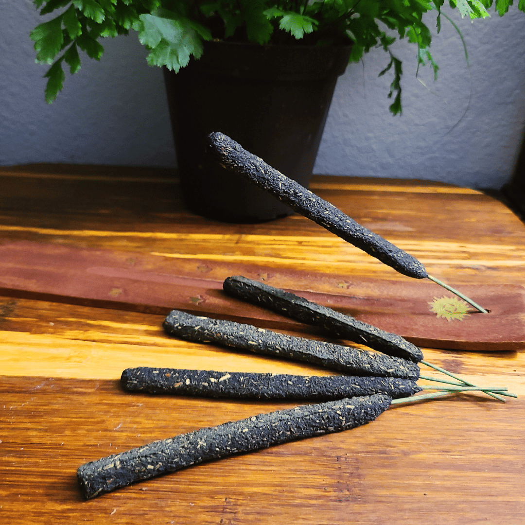 Premium Scent Hand-Rolled Incense Set: Protection, Love, Cleaner & Prosperity - 16 Scented Sticks, Bonus Crystal Aroma Pack Freshener Fragrance Gift