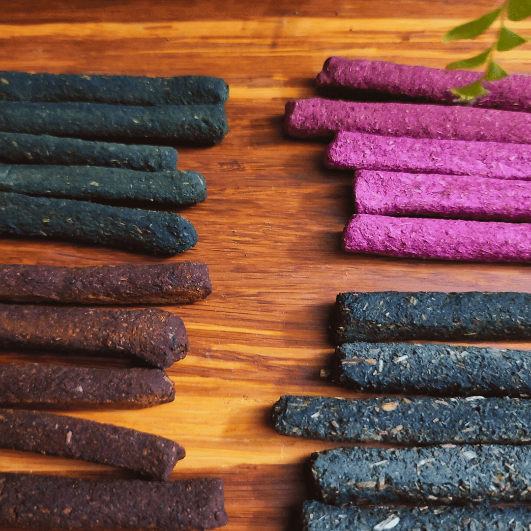 Premium Scent Hand-Rolled Incense Set: Protection, Love, Cleaner & Prosperity - 16 Scented Sticks, Bonus Crystal Aroma Pack Freshener Fragrance Gift