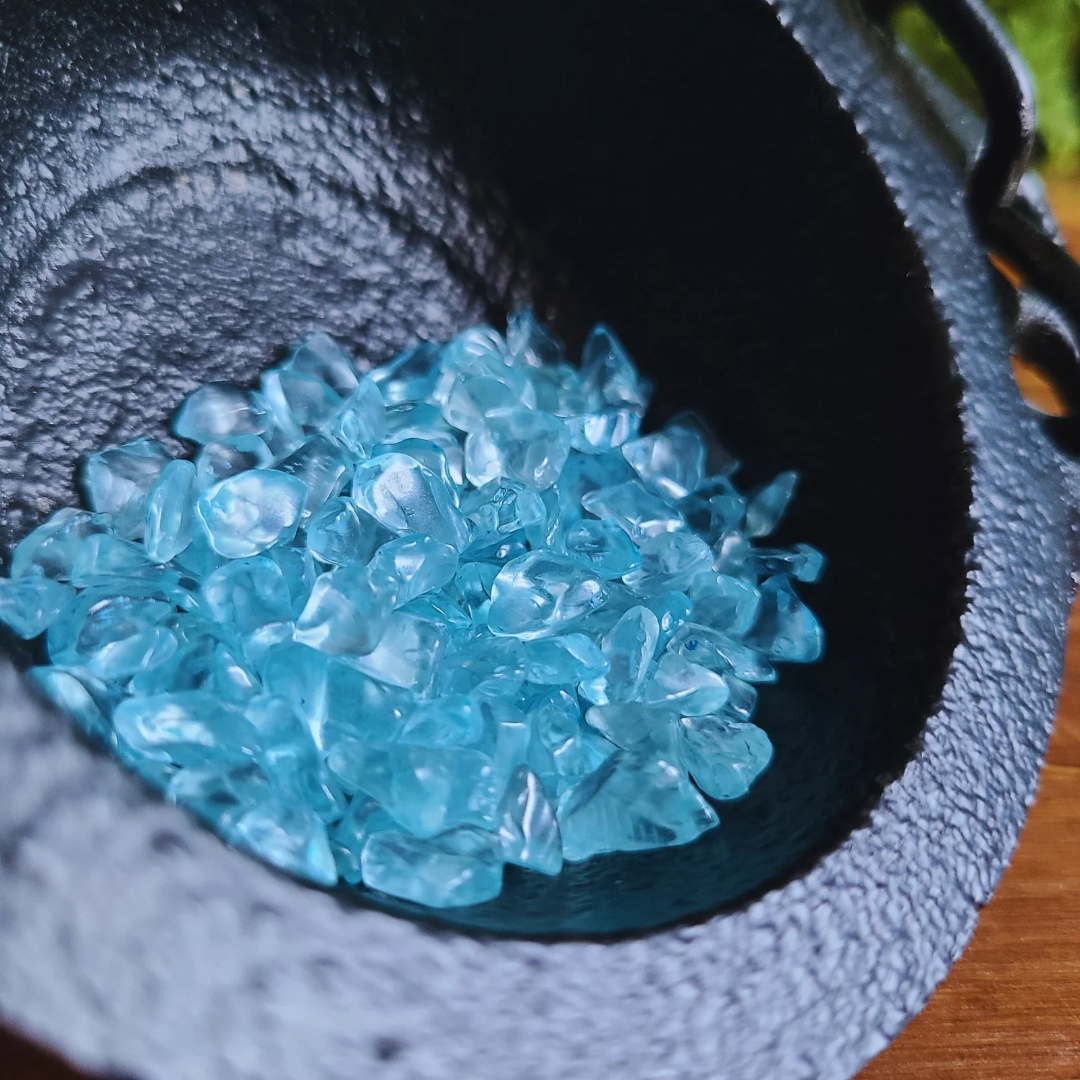 Aquamarine Crystal Energy Necklace - Empowering, Calming & Purifying Jewelry