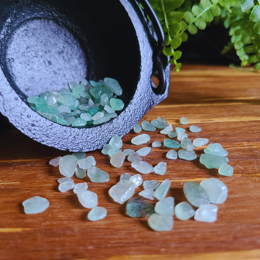 Green Aventurine Crystal Necklace for Abundance and Good Luck