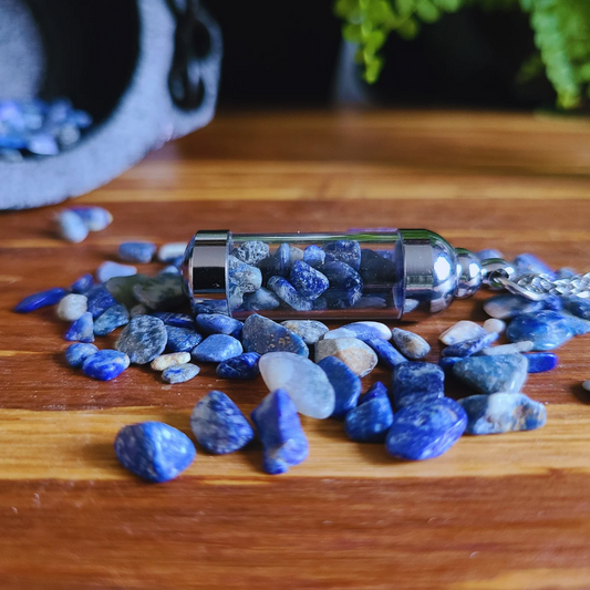 Lapis Lazuli Crystal Necklace for Wisdom, Protection, and Inner Peace | Jewelry