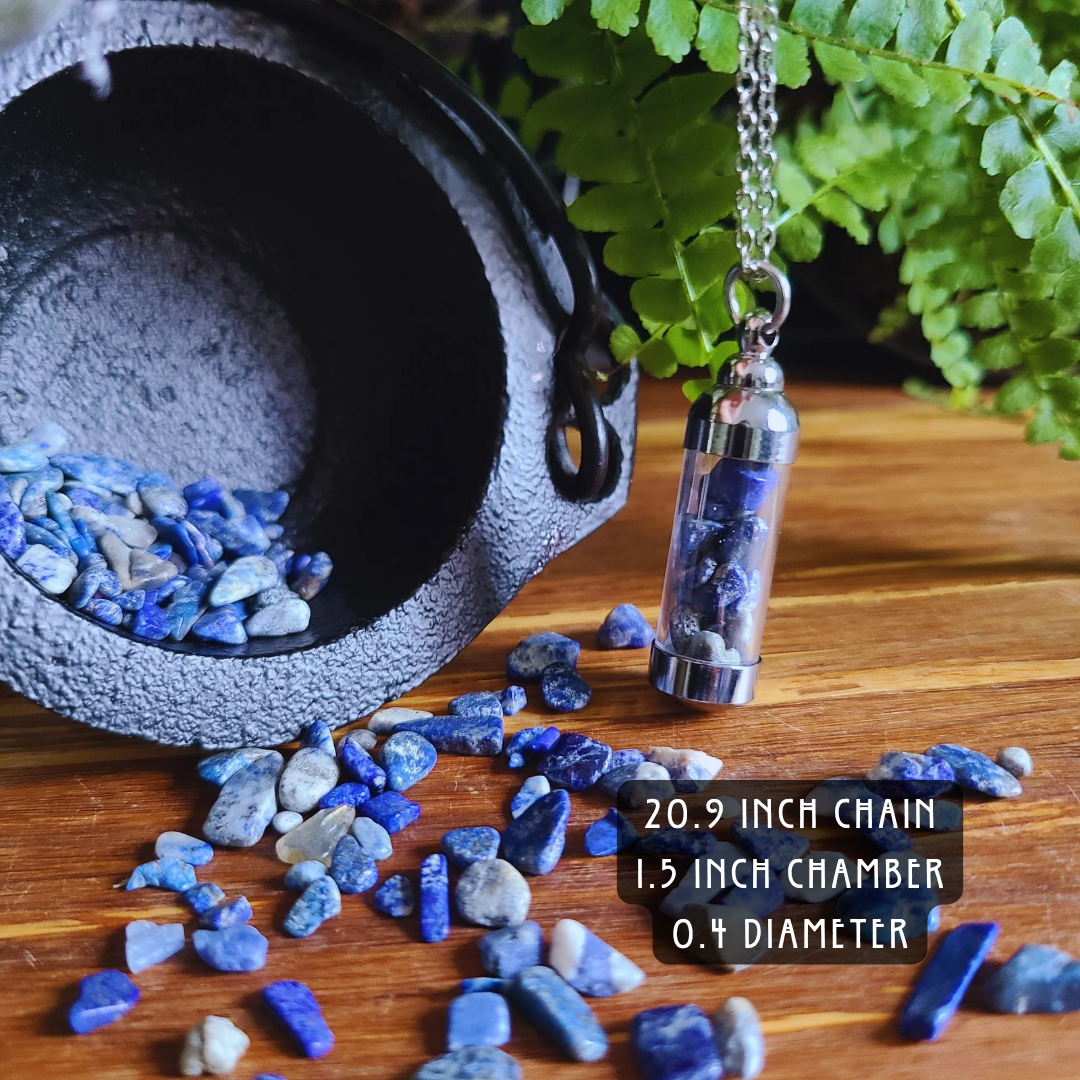 Lapis Lazuli Crystal Necklace for Wisdom, Protection, and Inner Peace | Jewelry