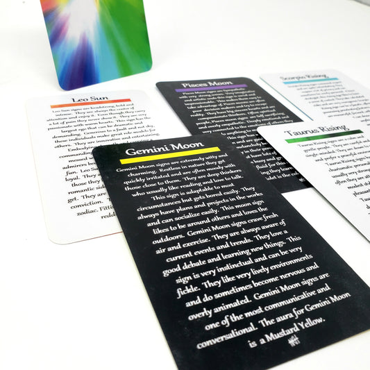 Zodiac Signs Energy Aura Reading Deck: Unlock Your Cosmic Insights-Discover the Power of Your Zodiac with the colors of your Aura