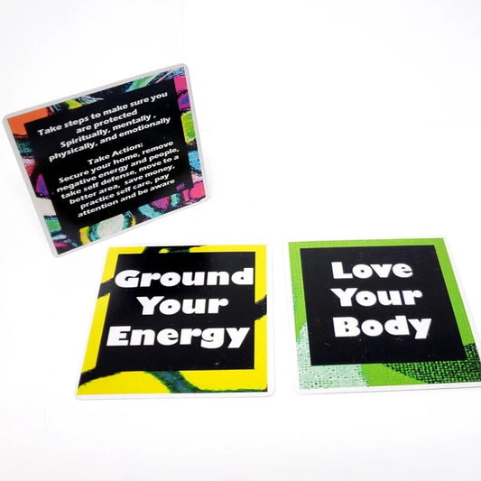 Action Oracle Deck - Colorful Cards Featuring Soul Work Design and Messages