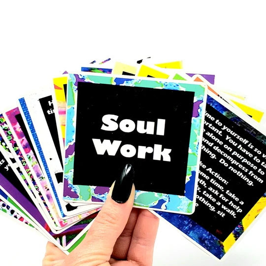 Action Oracle Deck - Colorful Cards Featuring Soul Work Design and Messages