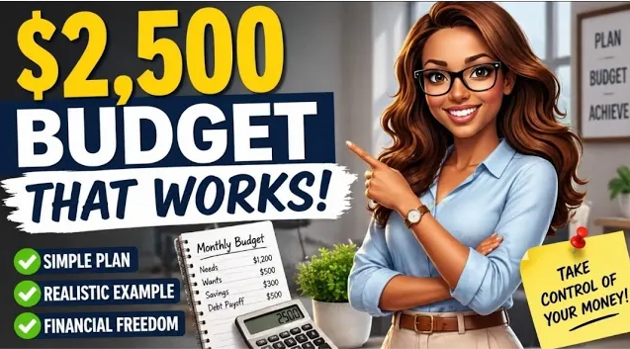 Simple $2,500 Monthly Budget Plan That Actually Works for Real Life