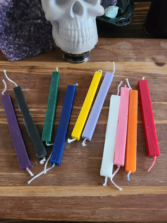 10-Pack Double Wicked Witchcraft Candles for Rituals, Spells, and Meditation – Assorted Colors for Magic, Healing, and Manifestation