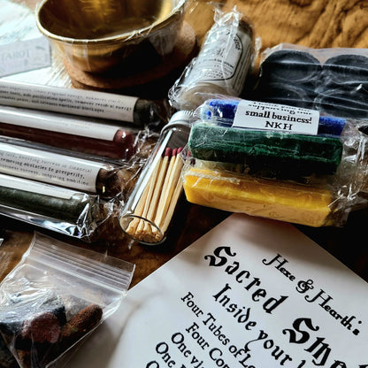 Sacred Smoke Incense Kit – Loose Incense, Resin, Charcoal, Palo Santo & Sage
