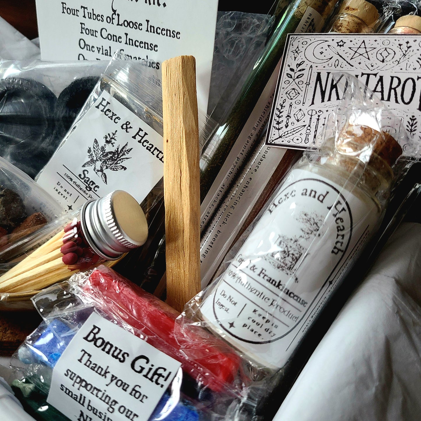 Sacred Smoke Incense Kit – Loose Incense, Resin, Charcoal, Palo Santo & Sage