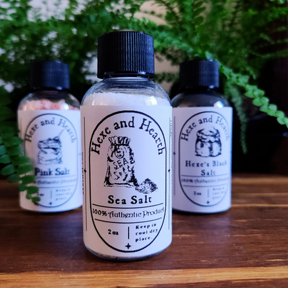 3-Pack of White, Pink & Black Salts + 6 oz Full Moon Water with Bonus Crystal – Spiritual Cleansing & Healing Bundle