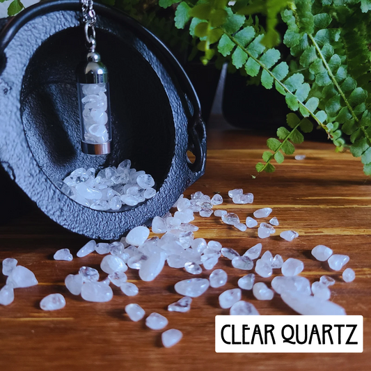 Clear Quartz Crystal Necklace - Healing Energy Pendant for Balance, Clarity, and Positive Energy