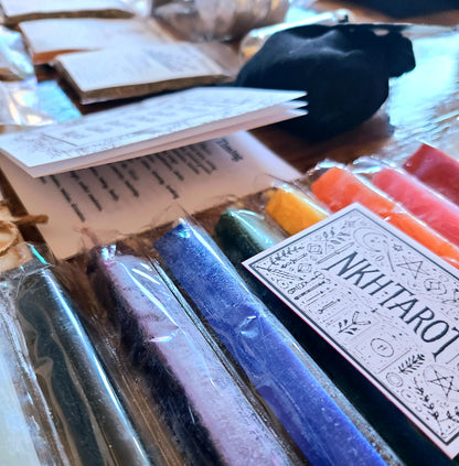 10-Pack Double Wicked Witchcraft Candles for Rituals, Spells, and Meditation – Assorted Colors for Magic, Healing, and Manifestation