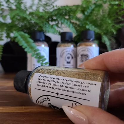 Hexe’s Herbal Blends 4-Pack – Potent Herbs for Divination, Cleansing, Manifestation, and Prosperity Spellwork and Rituals