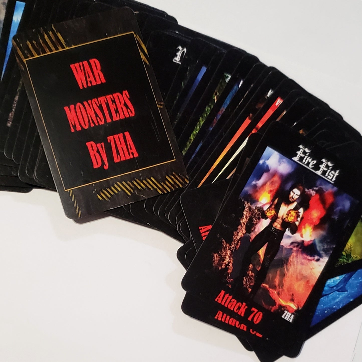 War Monsters Kids Playing Cards Game by ZHA